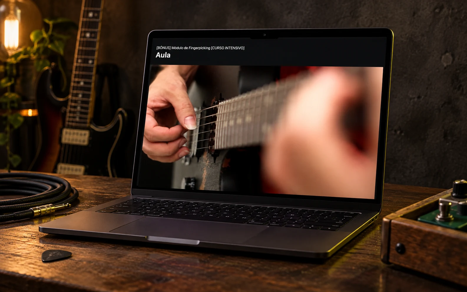Arte do bônus Módulo de Fingerpicking do Intensivo 2.0